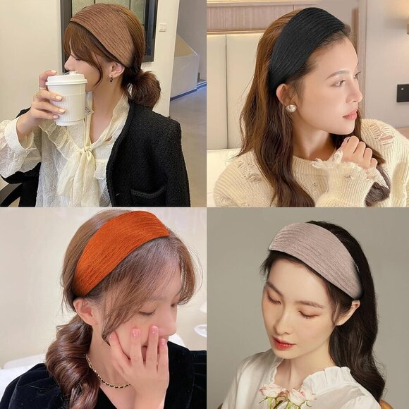 Fashion Lace Headbands 2.5 Inch Wide Elastic Hairbands for Women Girls main image 6